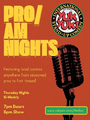 Pro-Am Night Halifax at Yuk Yuk's Halifax