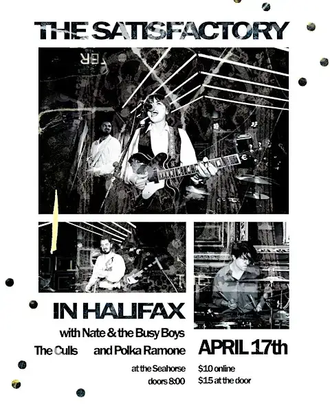 The Satisfactory w/ Nate and The Busy Boys, The Culls & Polka Ramone