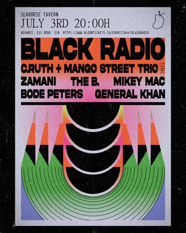 BLACK RADIO: feature ZAMANI, Bode Peters, General Khan, C.Ruth & the Mango Street Trio and Mikey Mac